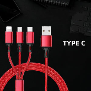 Unlock the Power of Convenience with Our One for Three Charging Data Cable