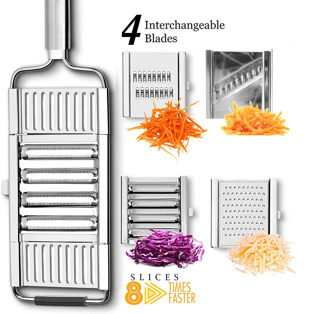 Stainless Steel Vegetable Grater Slicer Peeler Fruit Cutter Tool