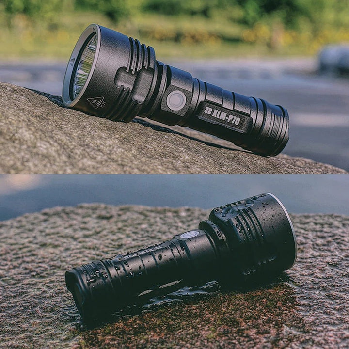 Rechargeable Super Bright LED Flashlight Outdoor Xenon Focusing Lamp