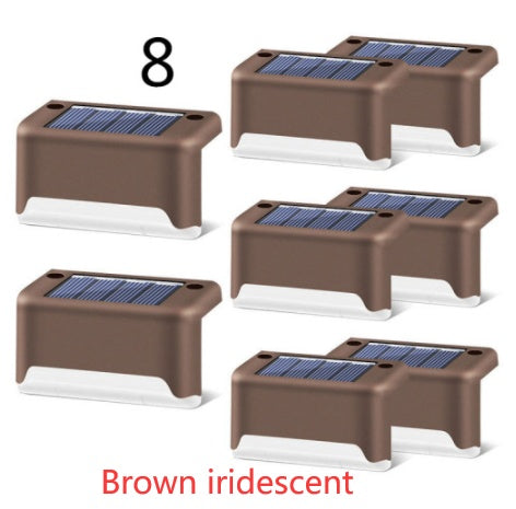 Waterproof LED Solar Fence Deck Step Light for Outdoor Garden Pathway