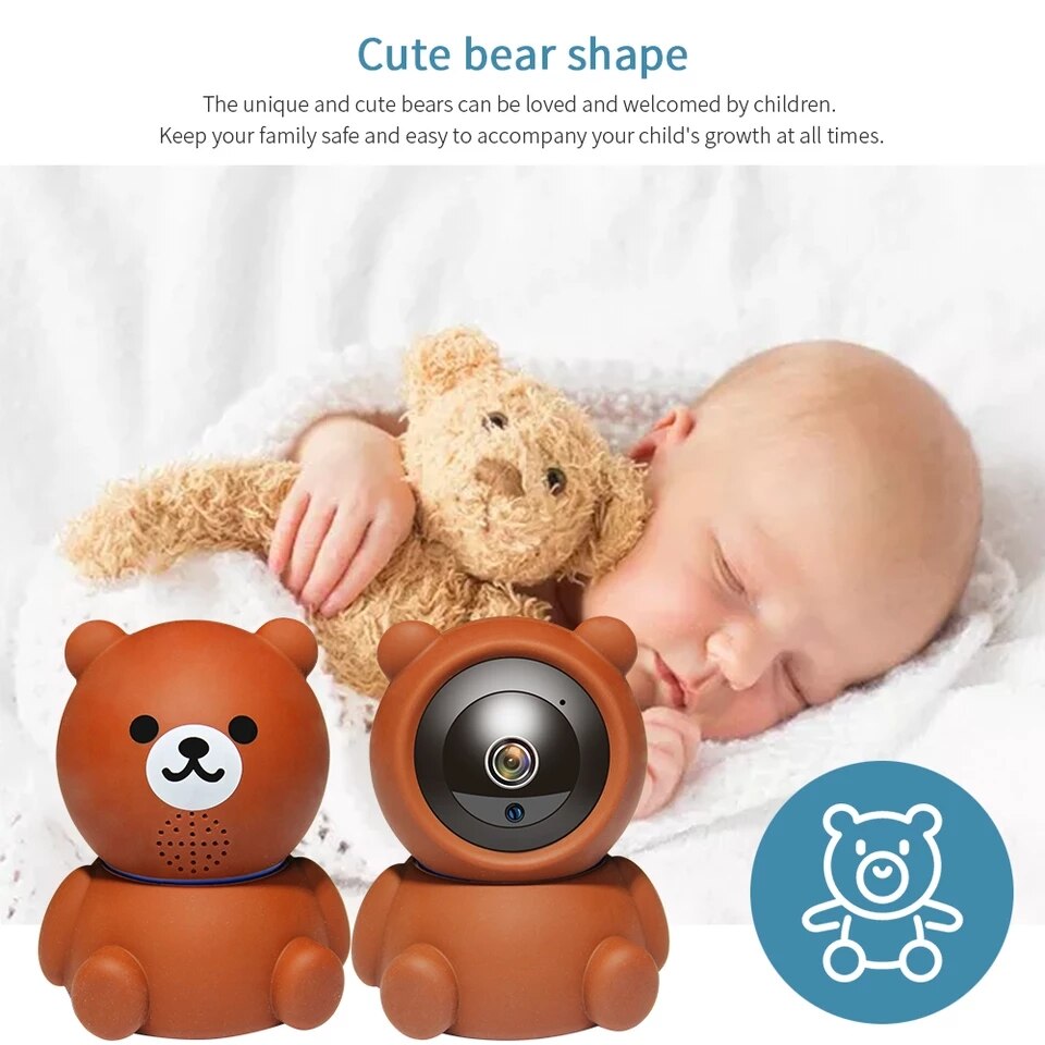 Bear 1080P WiFi IP Security Camera Auto Tracking Night Vision