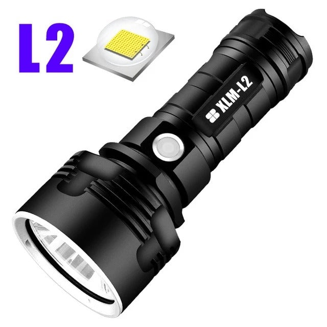 Rechargeable Super Bright LED Flashlight Outdoor Xenon Focusing Lamp