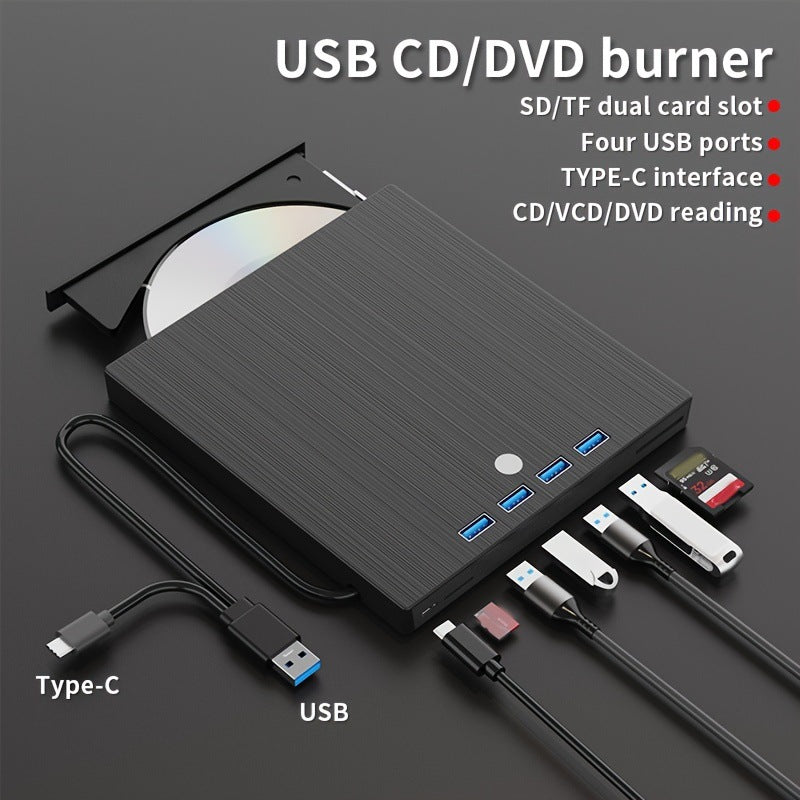 Type C External DVD Burner Multi Function Optical Disc Drive