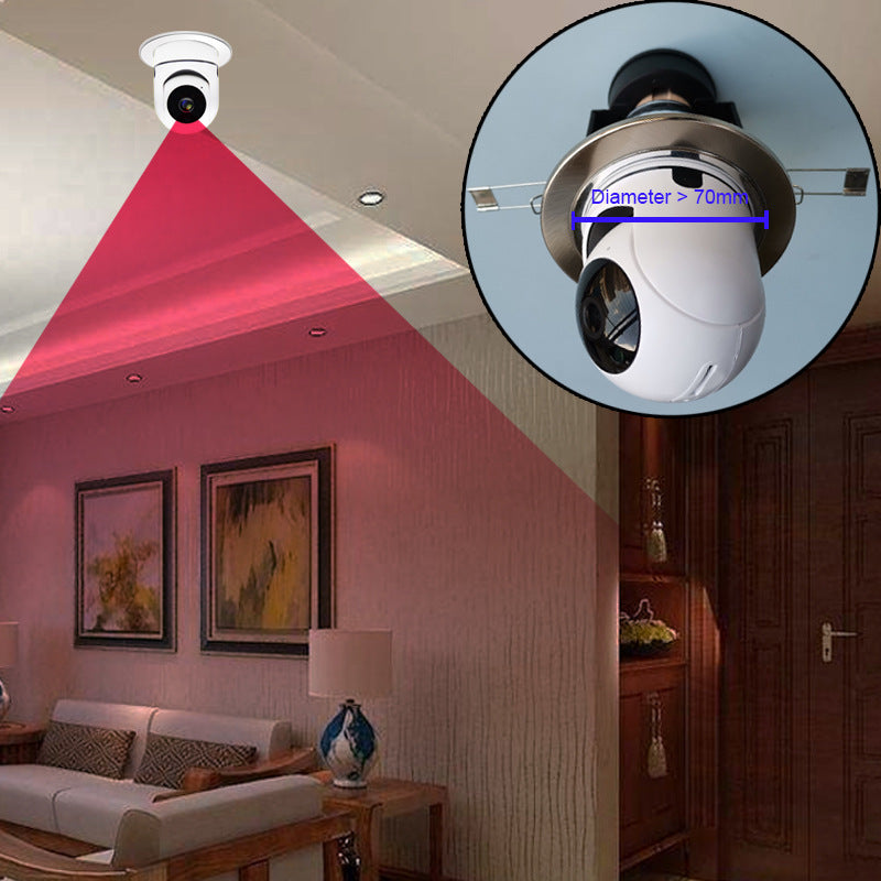 Yilot Bulb WiFi Camera Shaking Head Home Security Monitor