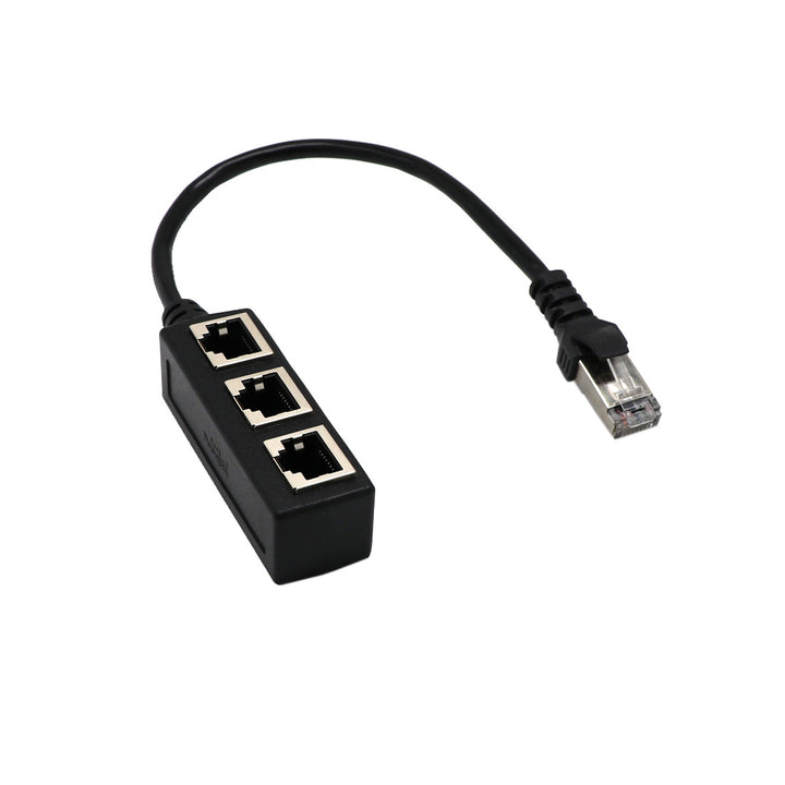 Cat6 Network Cable Adapter One Male Three-Way Connecting Cable