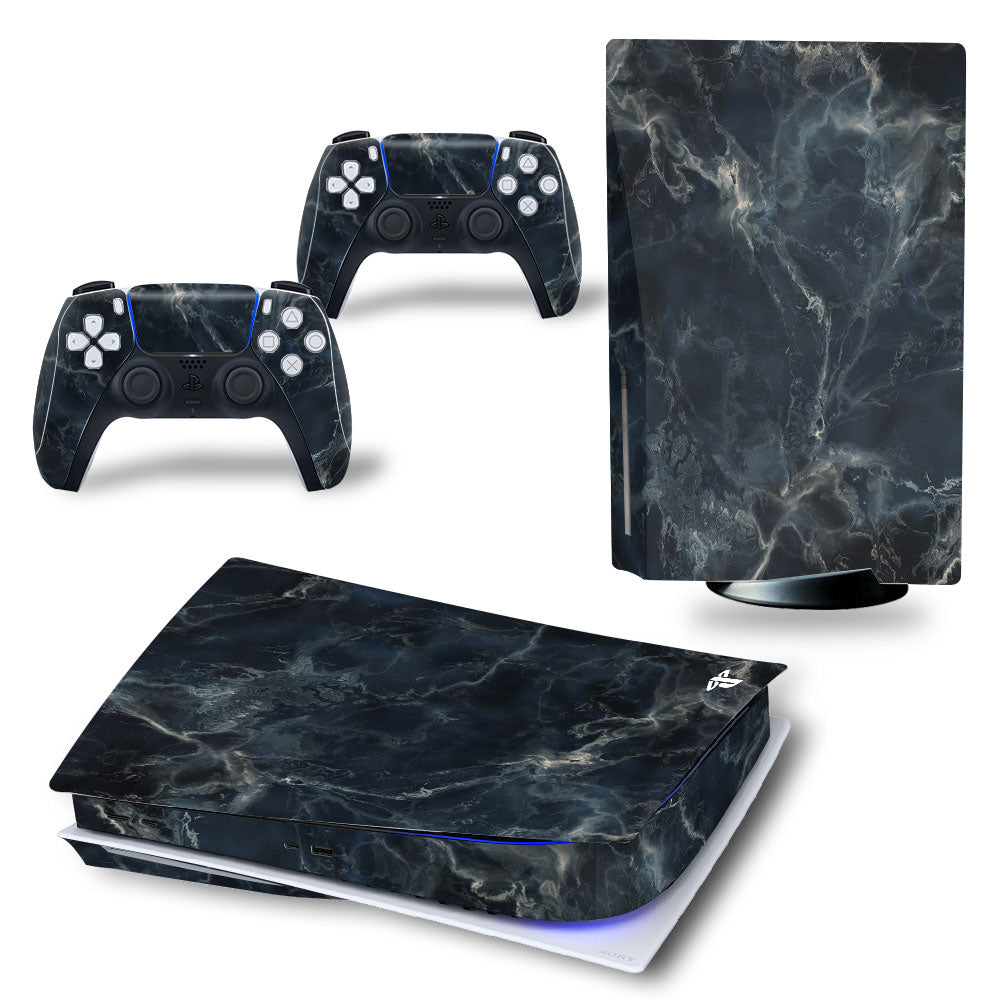 PS5 White Vinyl Stickers Console Controller Skins Disk Decals