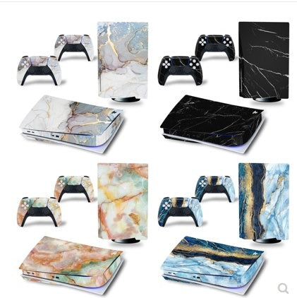PS5 White Vinyl Stickers Console Controller Skins Disk Decals