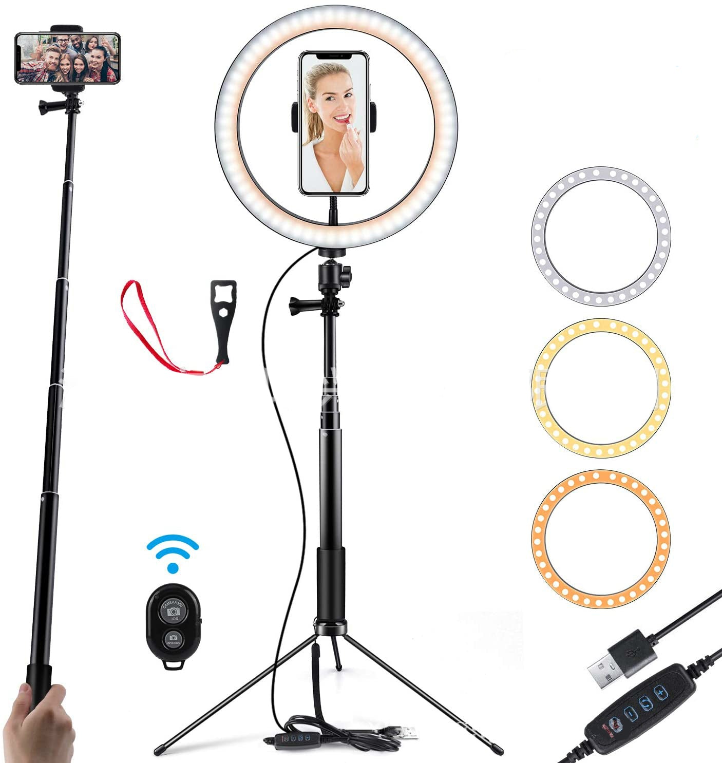 Compatible with Apple 10 LED Ring Light