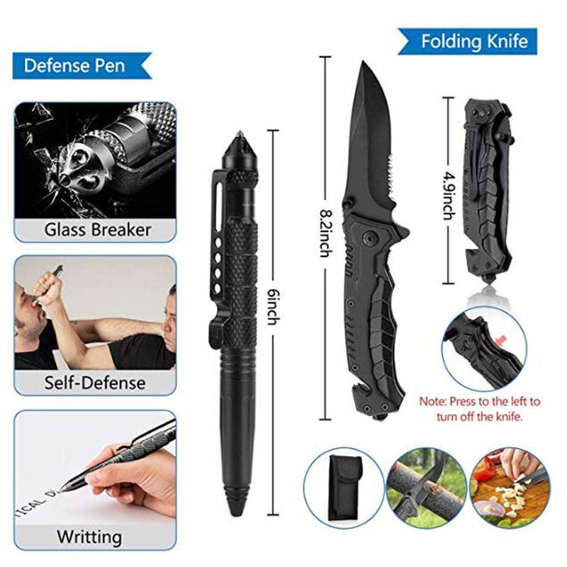 Outdoor Survival Emergency Adventure Tool Bag First Aid Kit Organizer