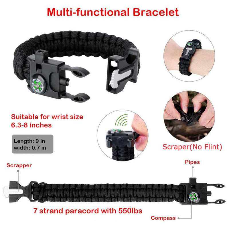 Outdoor Survival Emergency Adventure Tool Bag First Aid Kit Organizer