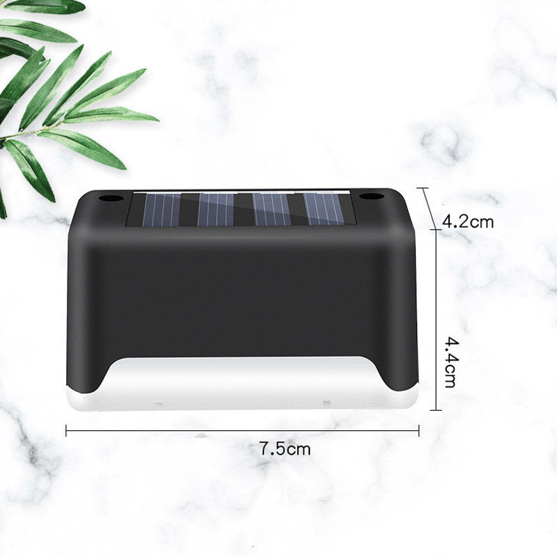 Waterproof LED Solar Fence Deck Step Light for Outdoor Garden Pathway