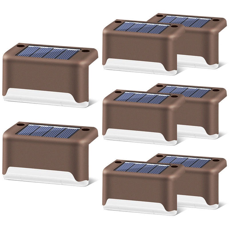 Waterproof LED Solar Fence Deck Step Light for Outdoor Garden Pathway
