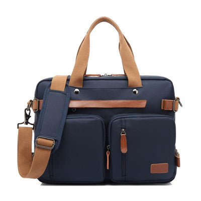 Convertible Nylon Laptop Backpack 15.6 17.3 Inch Waterproof Travel Bag