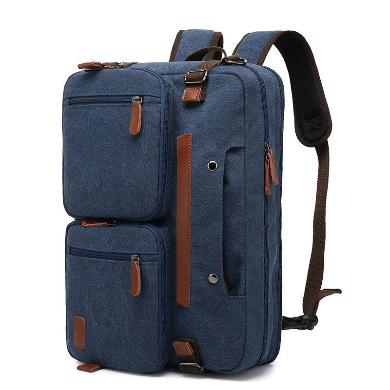 Convertible Nylon Laptop Backpack 15.6 17.3 Inch Waterproof Travel Bag