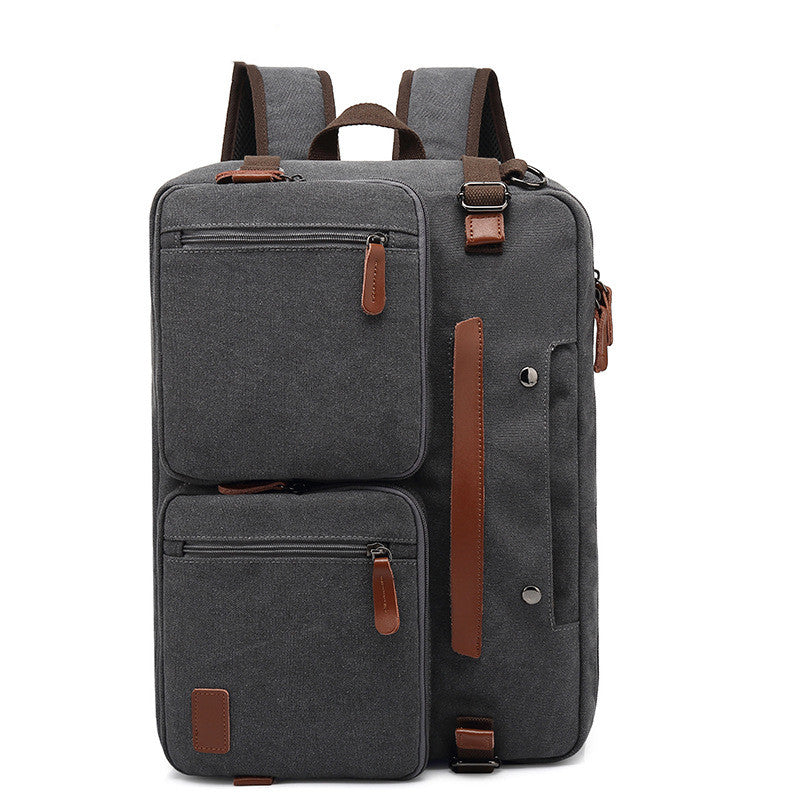 Convertible Nylon Laptop Backpack 15.6 17.3 Inch Waterproof Travel Bag