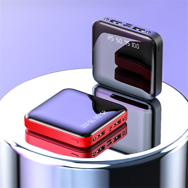 Mini 20000 MAH Portable Mirror Digital Display Power Bank