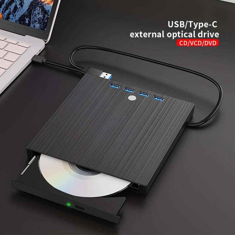 Type C External DVD Burner Multi Function Optical Disc Drive