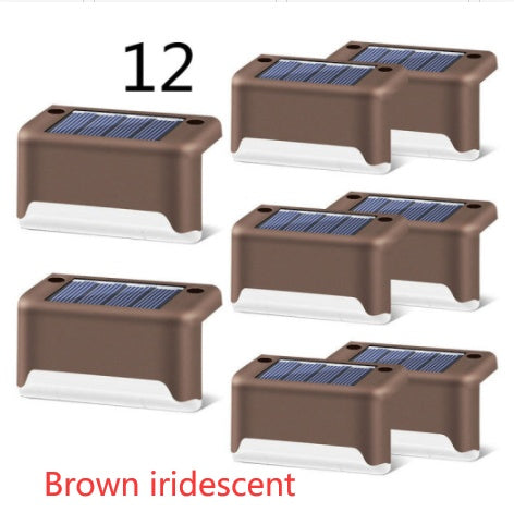 Waterproof LED Solar Fence Deck Step Light for Outdoor Garden Pathway