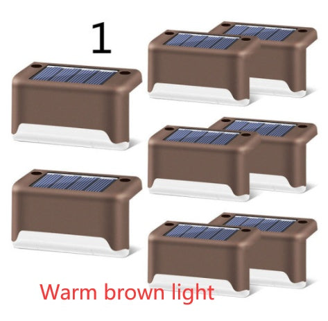 Waterproof LED Solar Fence Deck Step Light for Outdoor Garden Pathway