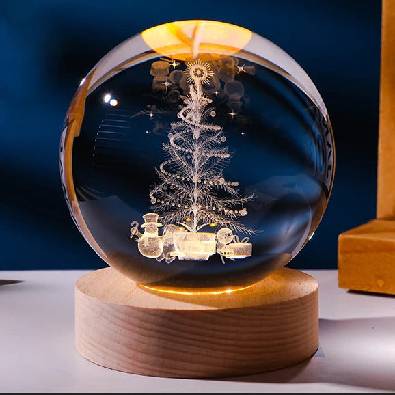 Starry Sky Crystal Ball Moon Projection Night Lamp Ambient Light