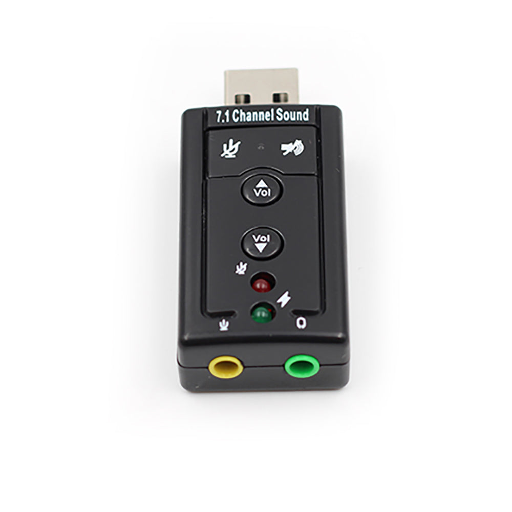 7.1 USB External Sound Card 3.5mm Audio Adapter Microphone