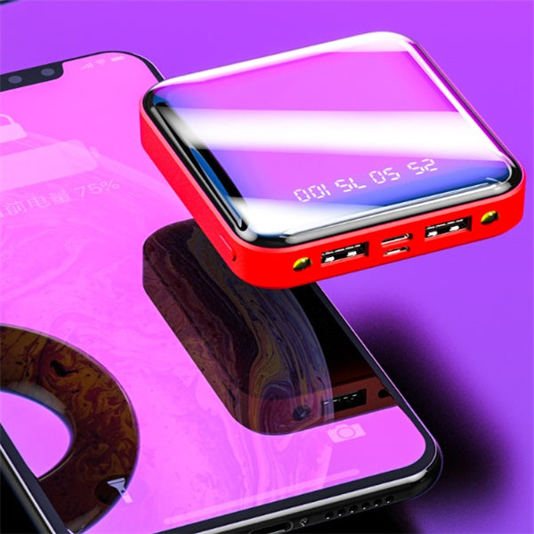 Mini 20000 MAH Portable Mirror Digital Display Power Bank