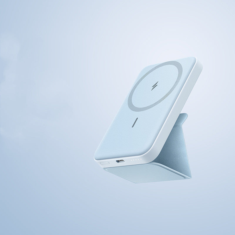 Magnetic Wireless Portable Power Bank With Stand