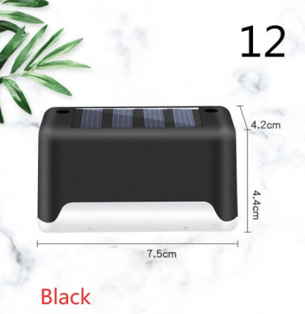 Waterproof LED Solar Fence Deck Step Light for Outdoor Garden Pathway