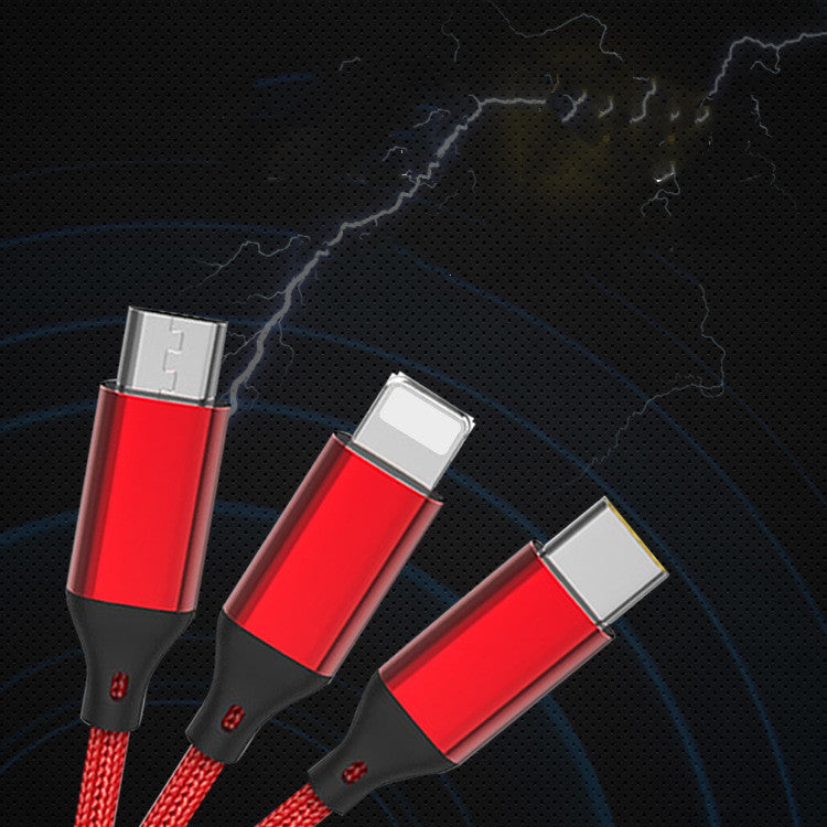 One for three charging data cable