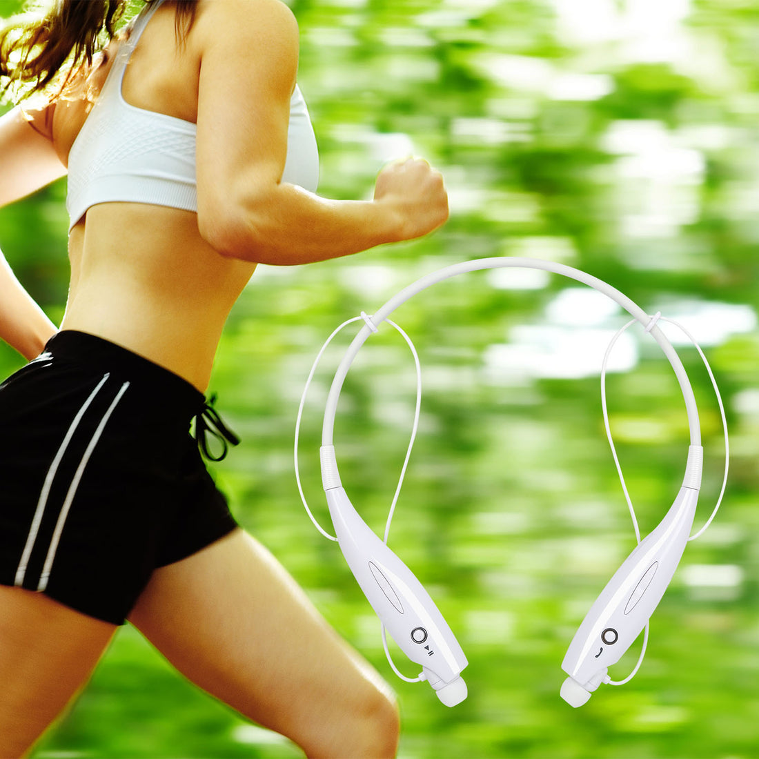 Wireless Sport Neckband Earbuds IPX4 Waterproof With Mic