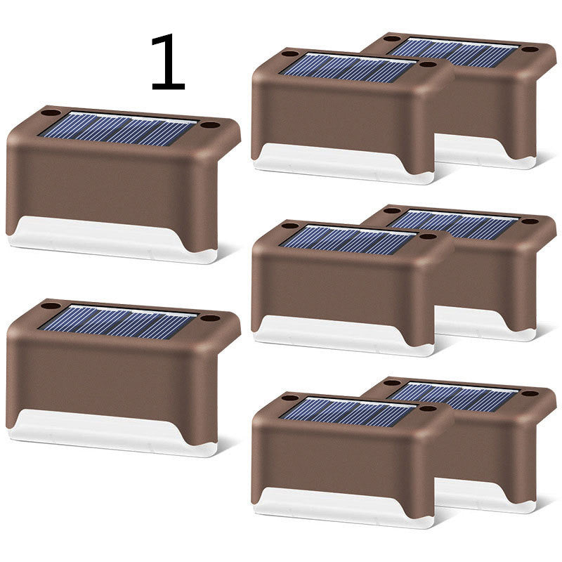 Waterproof LED Solar Fence Deck Step Light for Outdoor Garden Pathway