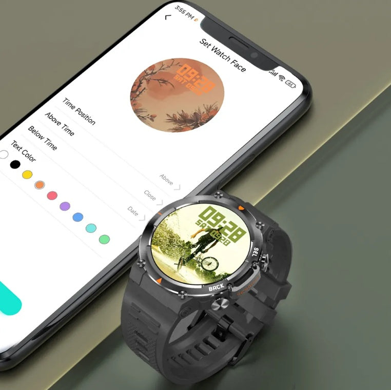 MAX18 AMOLED 1.43 Inch Smartwatch Bluetooth Call Sports AI Voice Watch