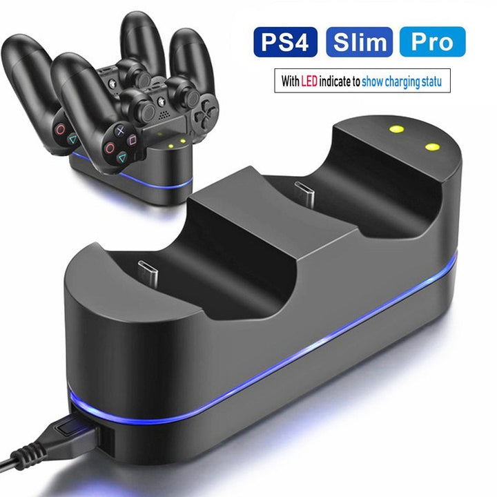 PS4 Dual USB Controller Charging Dock Station Stand