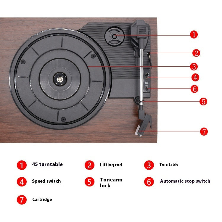 Record Player Phonograph Requires External Amplifier Tablet Phone