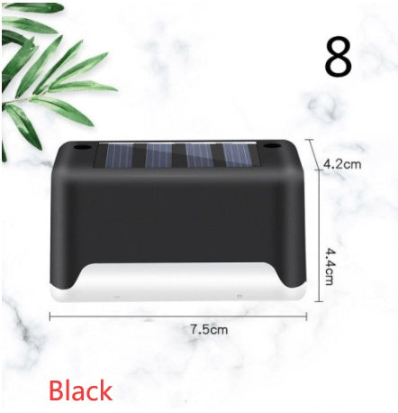 Waterproof LED Solar Fence Deck Step Light for Outdoor Garden Pathway