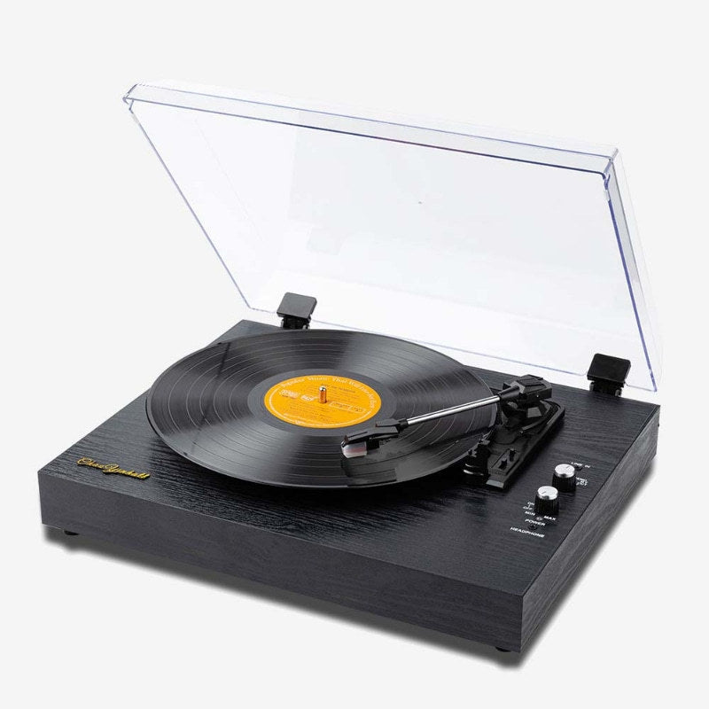 Retro Bluetooth Vinyl Record Player Phonograph Integrated Audio System