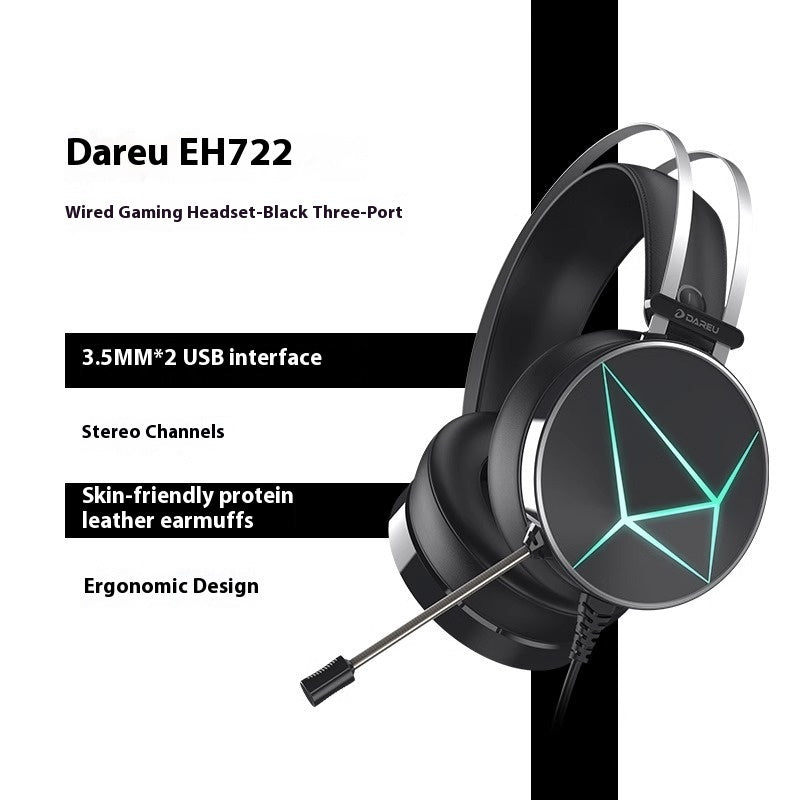 Electronic Sports Noise Cancelling Wired Headphones