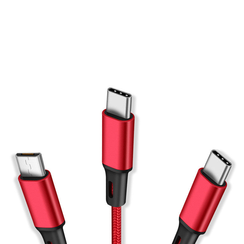 One for three charging data cable