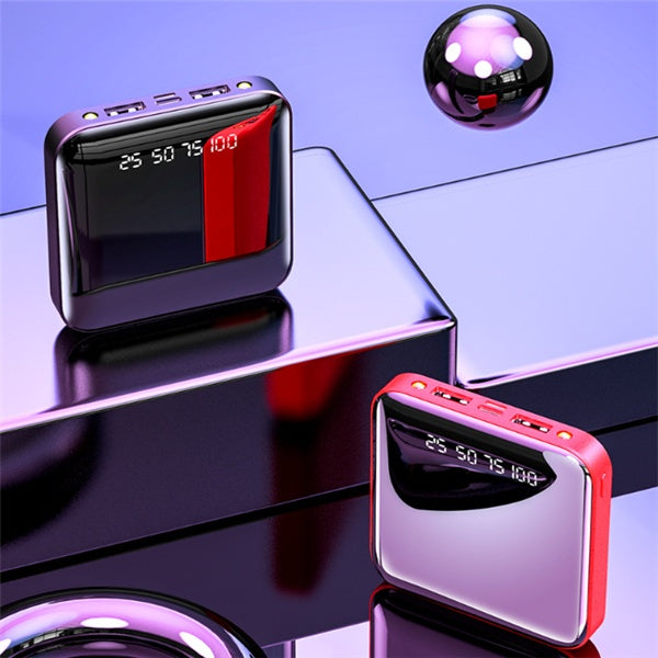 Mini 20000 MAH Portable Mirror Digital Display Power Bank