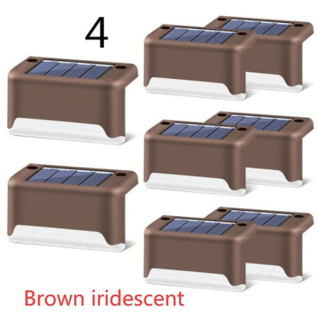 Waterproof LED Solar Fence Deck Step Light for Outdoor Garden Pathway