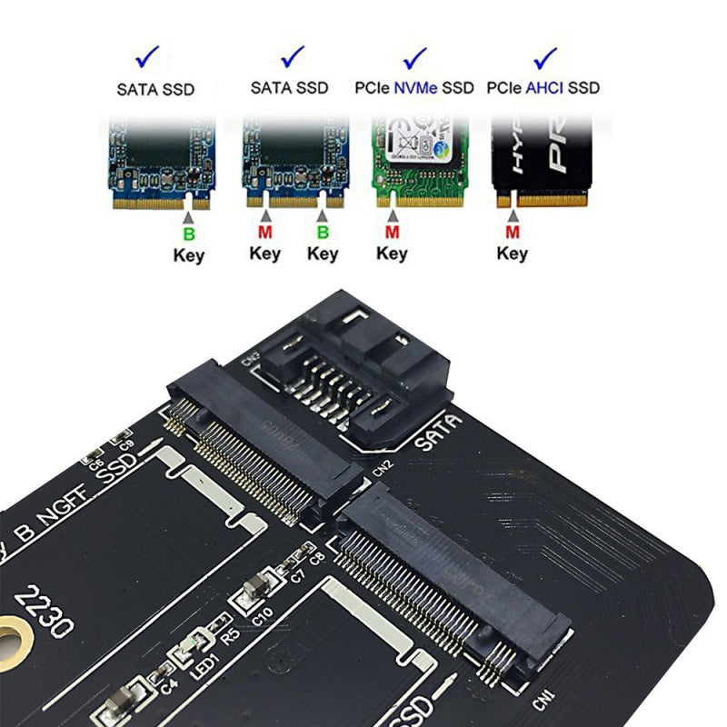 M.2 SSD Adapter Expansion Card PCIe Converter