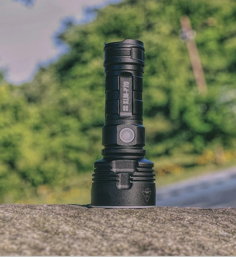 Rechargeable Super Bright LED Flashlight Outdoor Xenon Focusing Lamp