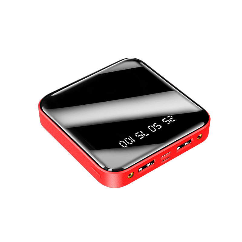 Mini 20000 MAH Portable Mirror Digital Display Power Bank