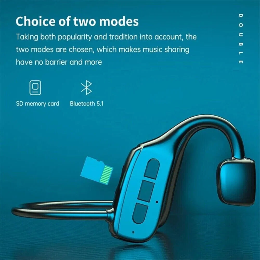 Bone Conduction Bluetooth 5.1 Wireless Sport Headphones