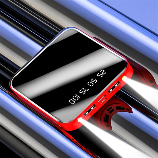 Mini 20000 MAH Portable Mirror Digital Display Power Bank