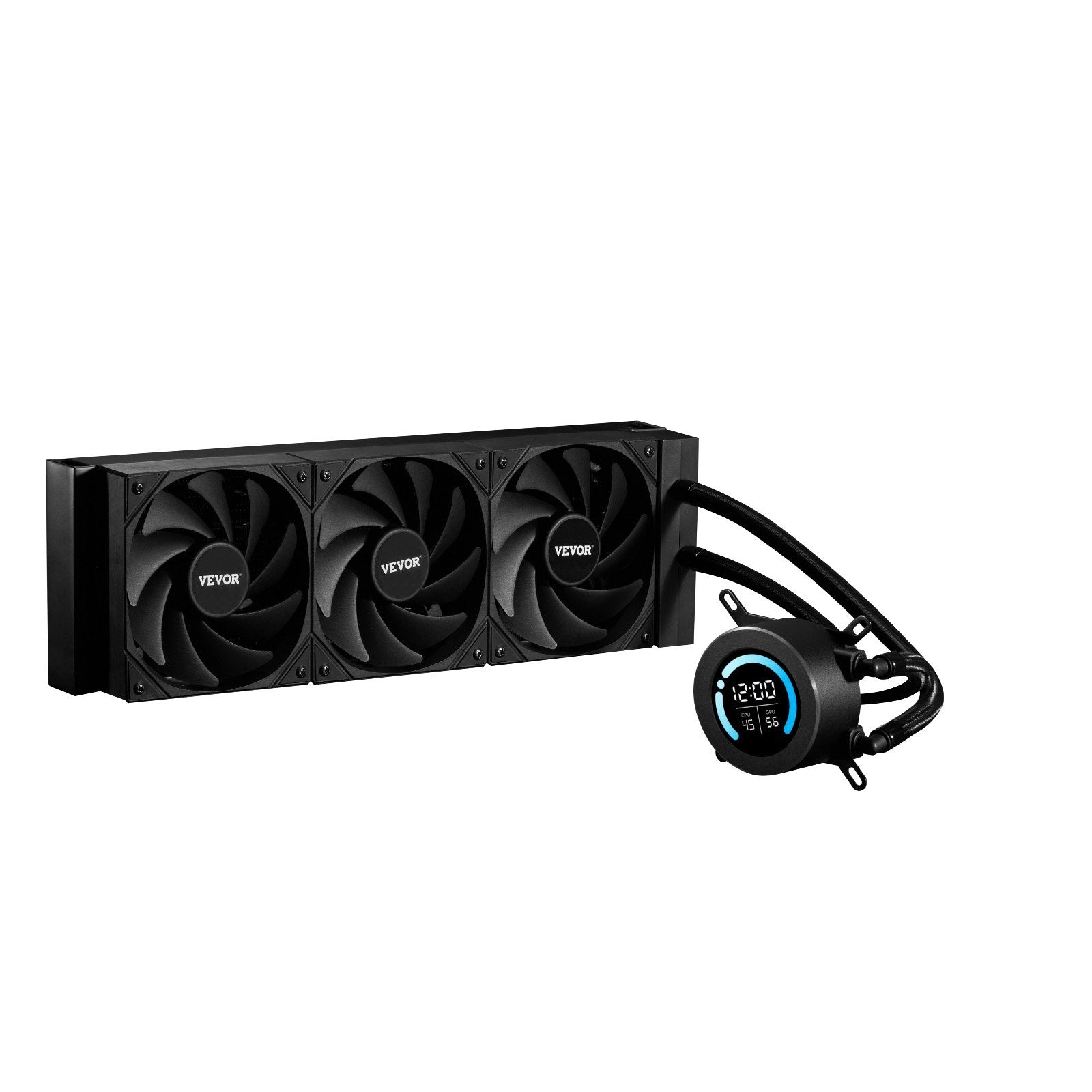 AIO CPU Liquid Cooler 3 PWM 120mm Fans Intel AMD