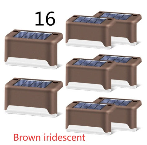 Waterproof LED Solar Fence Deck Step Light for Outdoor Garden Pathway
