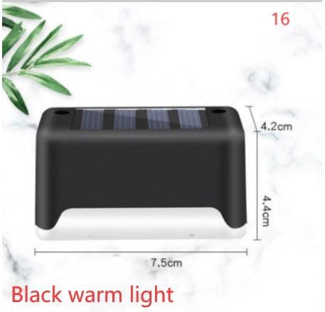 Waterproof LED Solar Fence Deck Step Light for Outdoor Garden Pathway