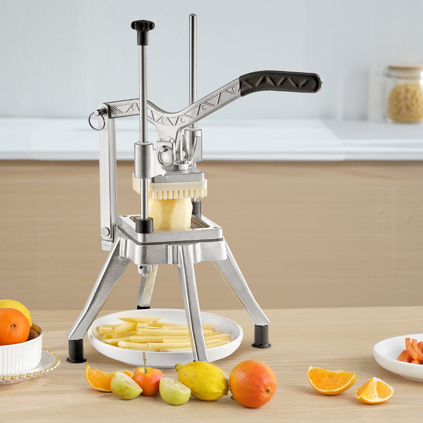 VEVOR Commercial Vegetable Chopper 4-Blade Fruit Dicer Stainless Steel