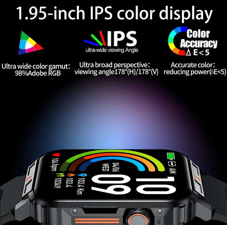 L81 Outdoor Sports Smartwatch Call Answer Fitness Tracker Waterproof IOS Android